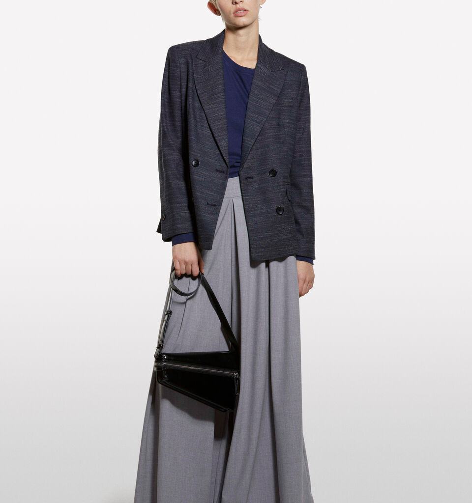 Gray culottes - women's palazzo trousers - Gray | Sisley image number 1